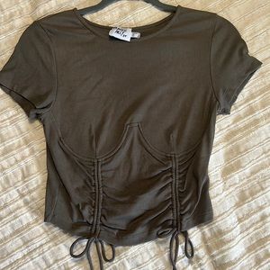 Princess Polly “Stormi” top in the color khaki